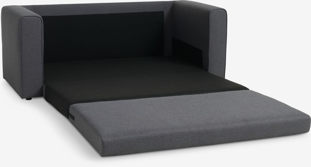 SKILLEBEKK SKILLEBEKK sofá cama, tecido cinza escuro