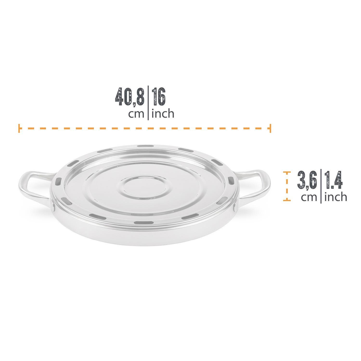 Petromax Backblech Camping Backofen + Backblech 4teiliges Set, Edelstahl
