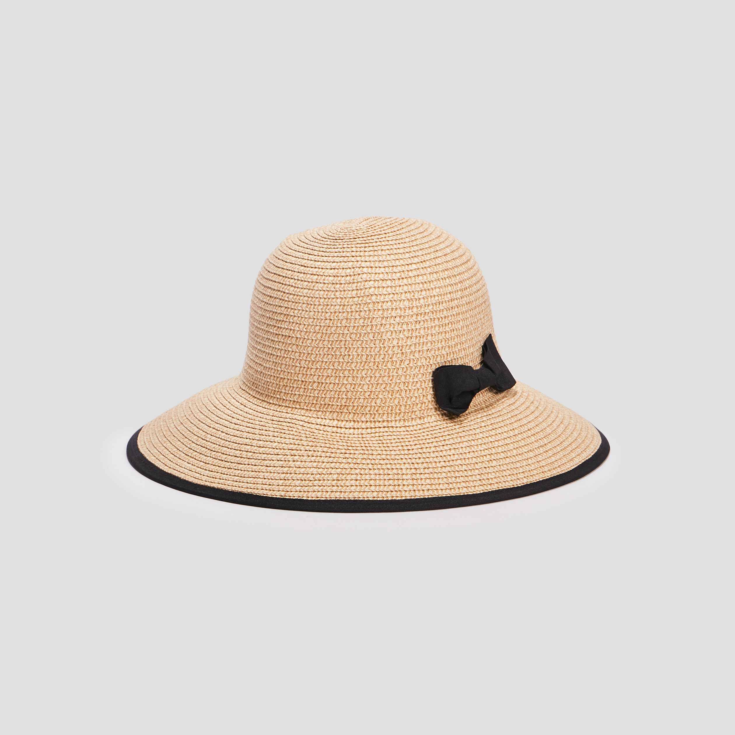 Chapeau en paille noir femme | La Halle