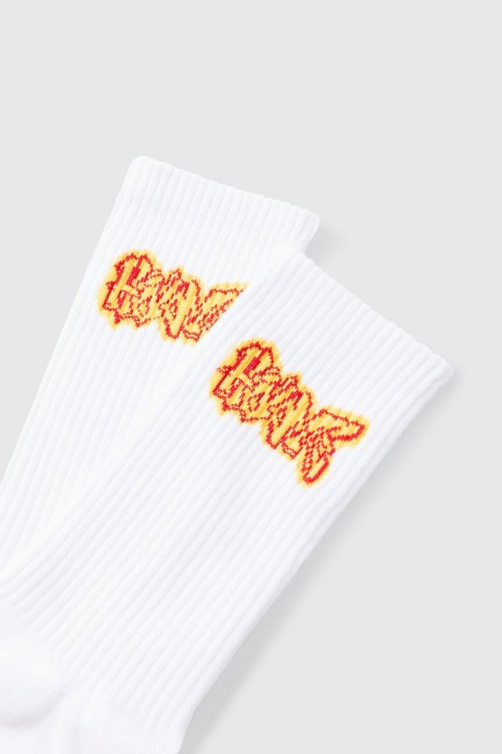 Socken mit Home Graffiti-Logo