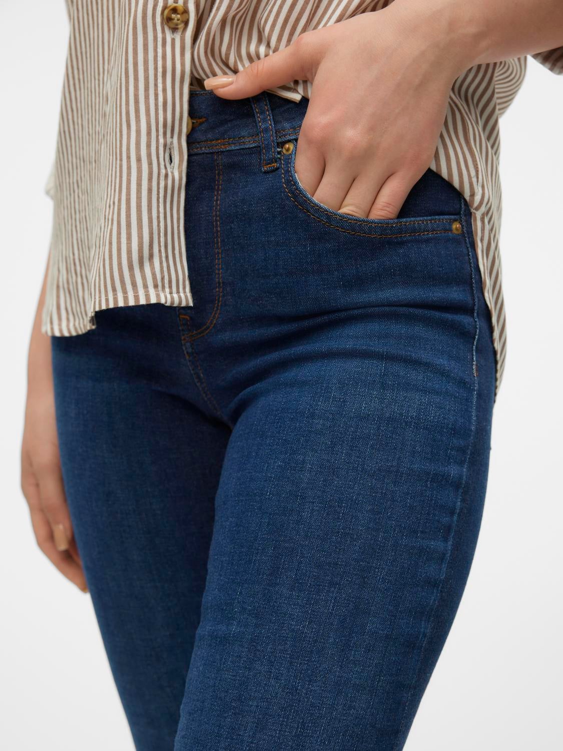 VMLUX Mid Rise Slim Fit Jeans