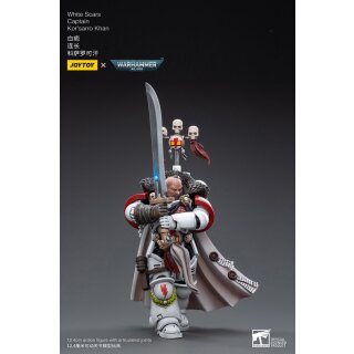Warhammer 40k Actionfigur 1/18 White Scars Captain Kor'sarro Khan 12 cm