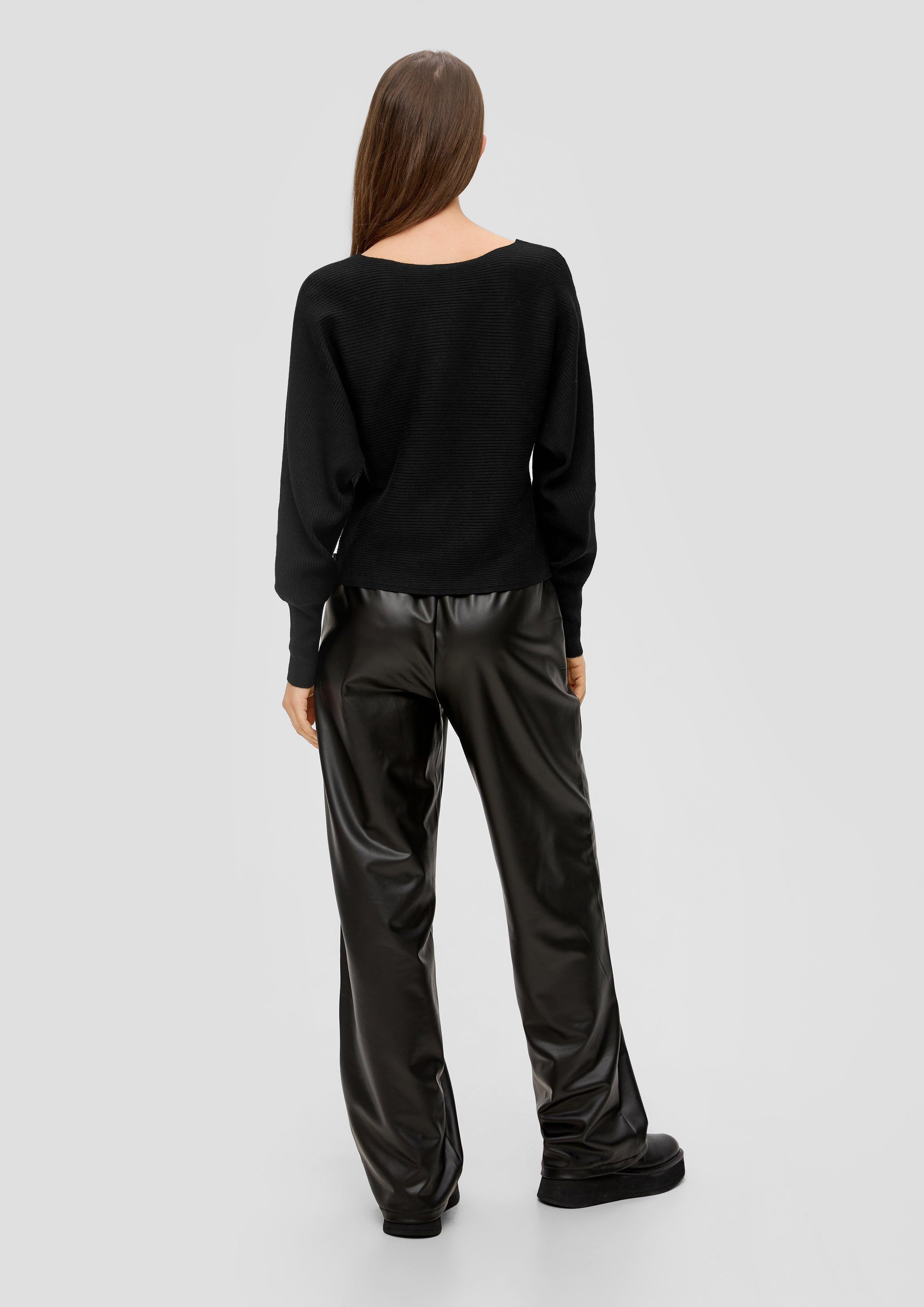 Rippstrickpulli mit Fledermausarm  2144100-9999