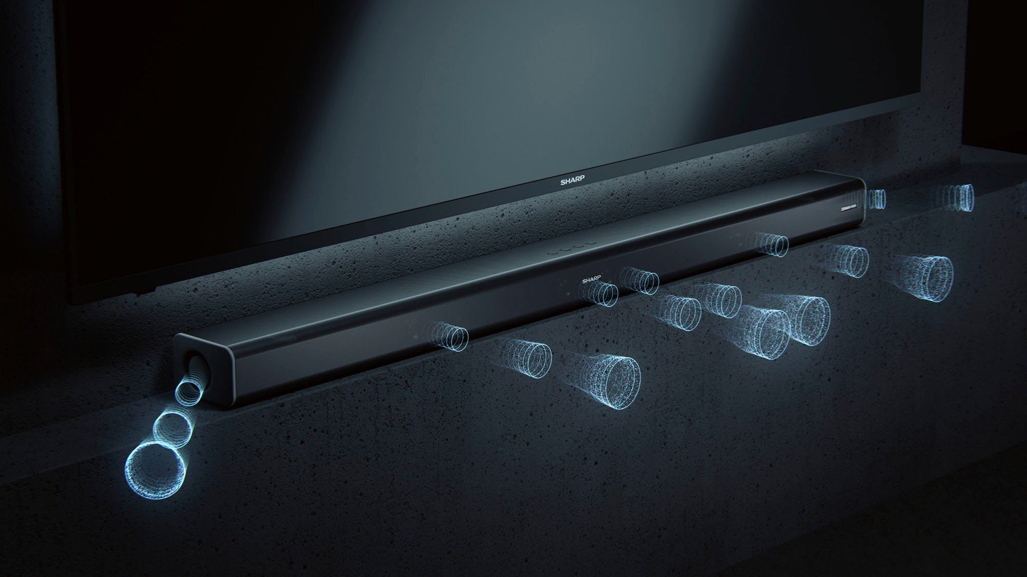 Sharp HT-SBW800 5.1.2 Soundbar (Bluetooth, 760 W, mit Dolby Atmos und Drahtlos-Subwoofer)