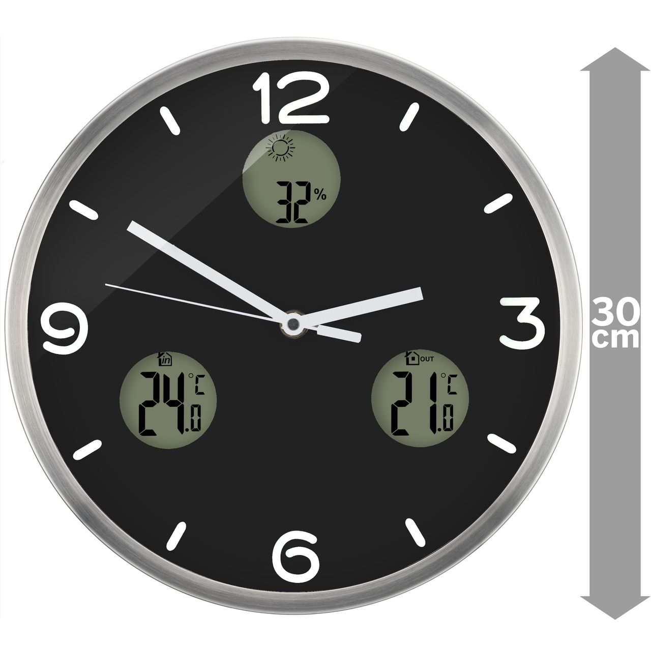 Bresser MyTime io NX Wanduhr 30cm
