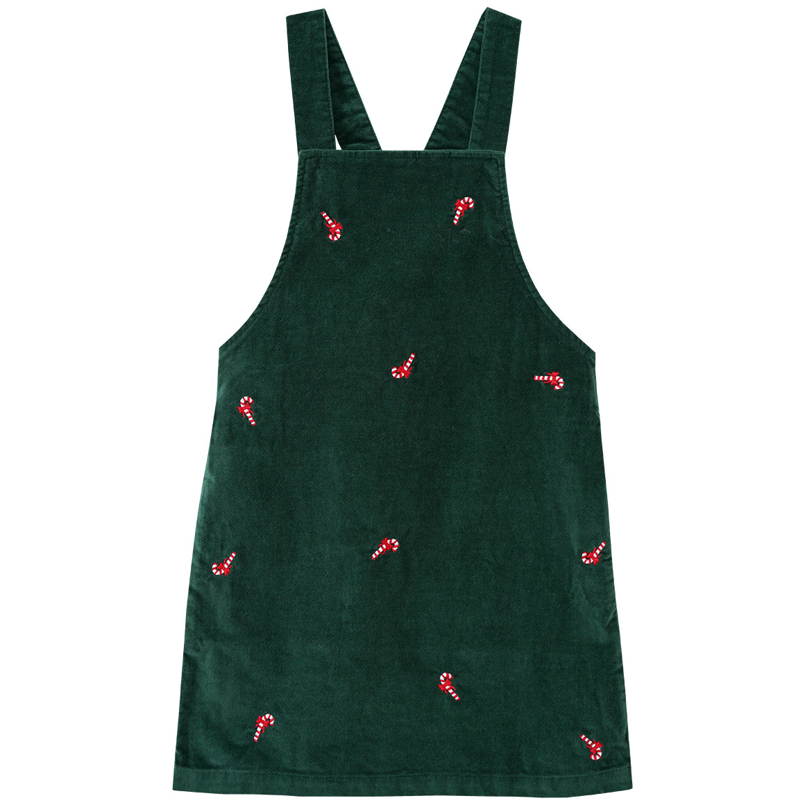 Mädchen Weihnachtskleid und Langarmshirt dunkelgrün / rot