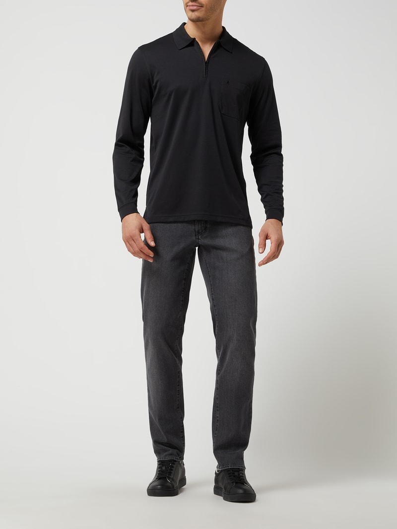 Straight Fit Jeans mit Stretch-Anteil Modell 'Cadiz' in dunkelgrau