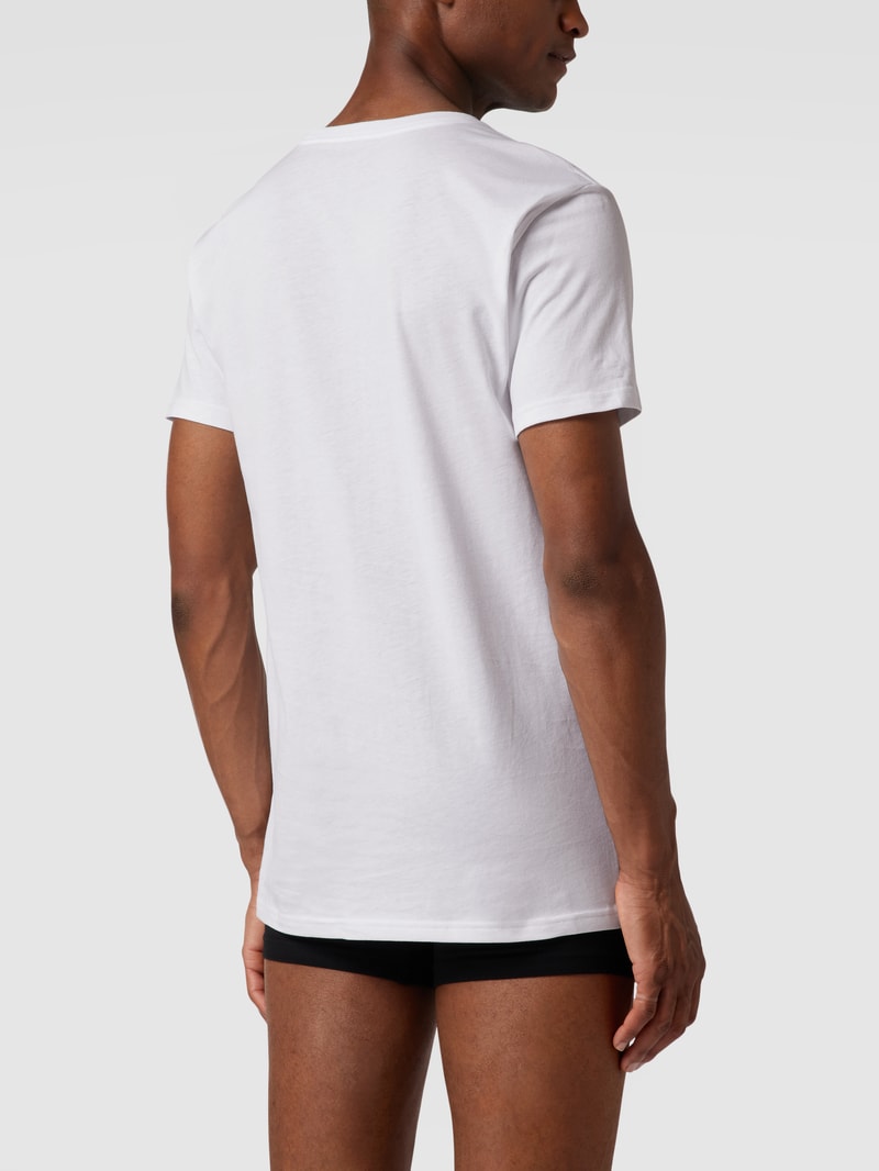 T-Shirt aus Baumwolle im 2er-Pack in weiß