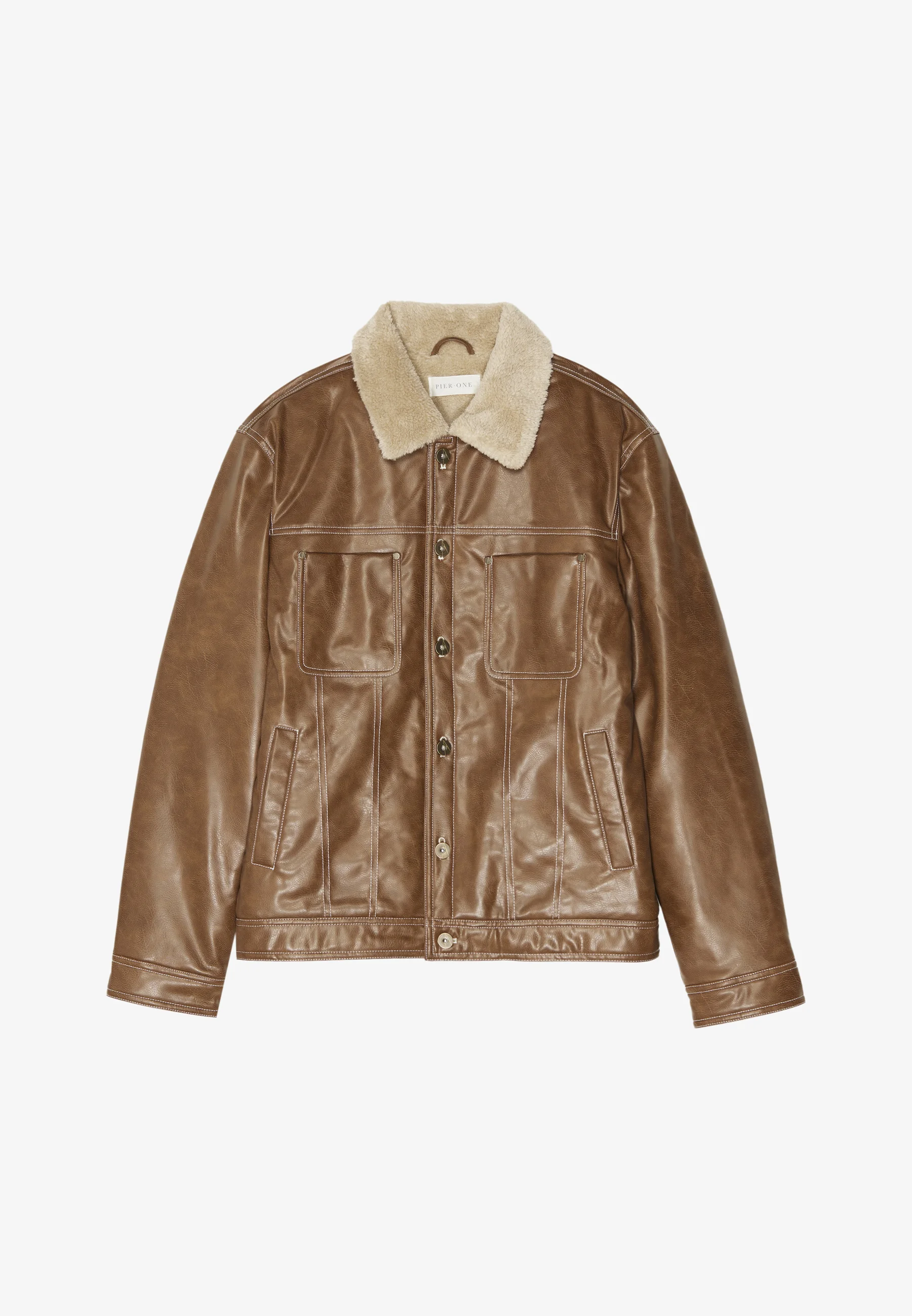 Chaqueta de piel sintética Pier One