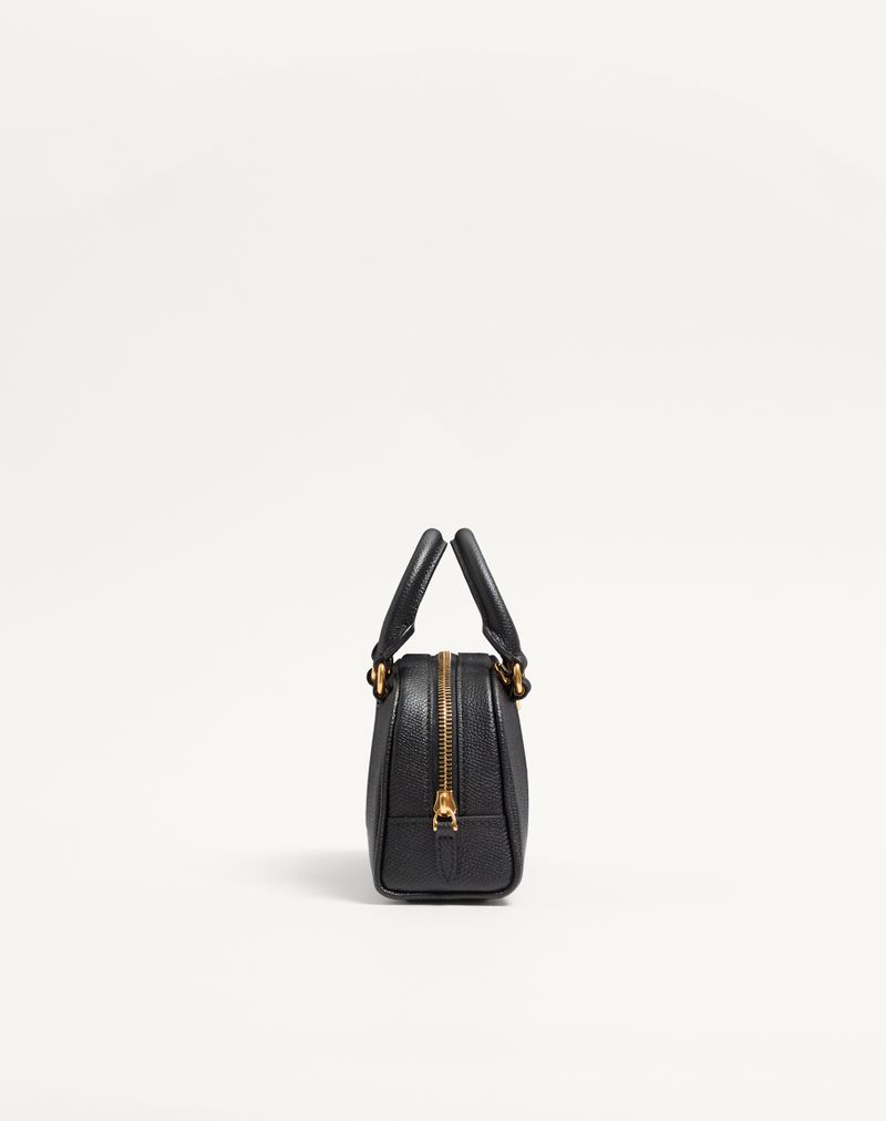 Bolsa tipo mochila Mini VLogo Signature em couro de bezerro granulado