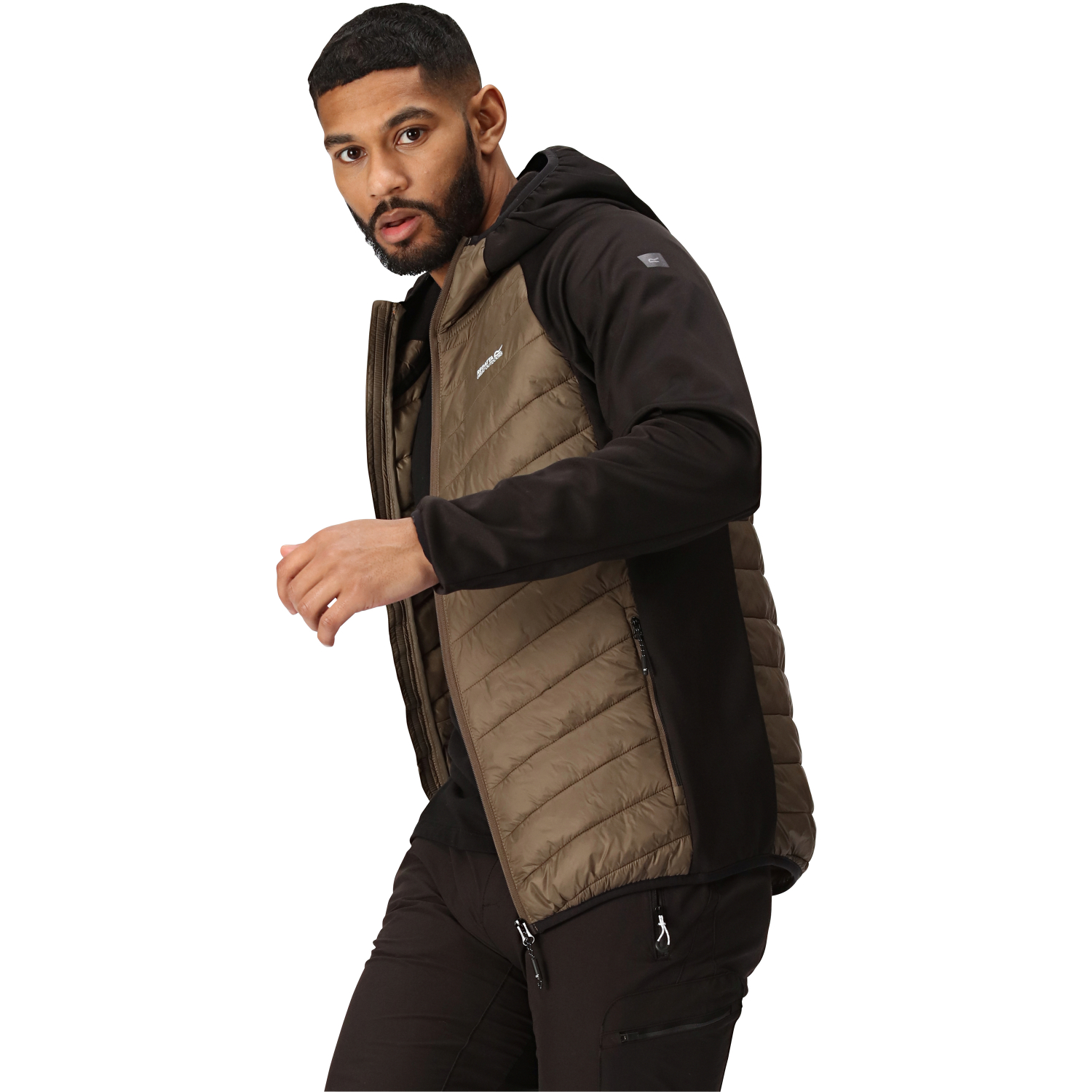 Regatta Herren Jacke Andreson VIII Hybrid (schlamm/schwarz)