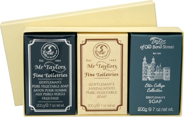 Taylor of Old Bond Street Gentleman's Assorted Soaps Stückseife