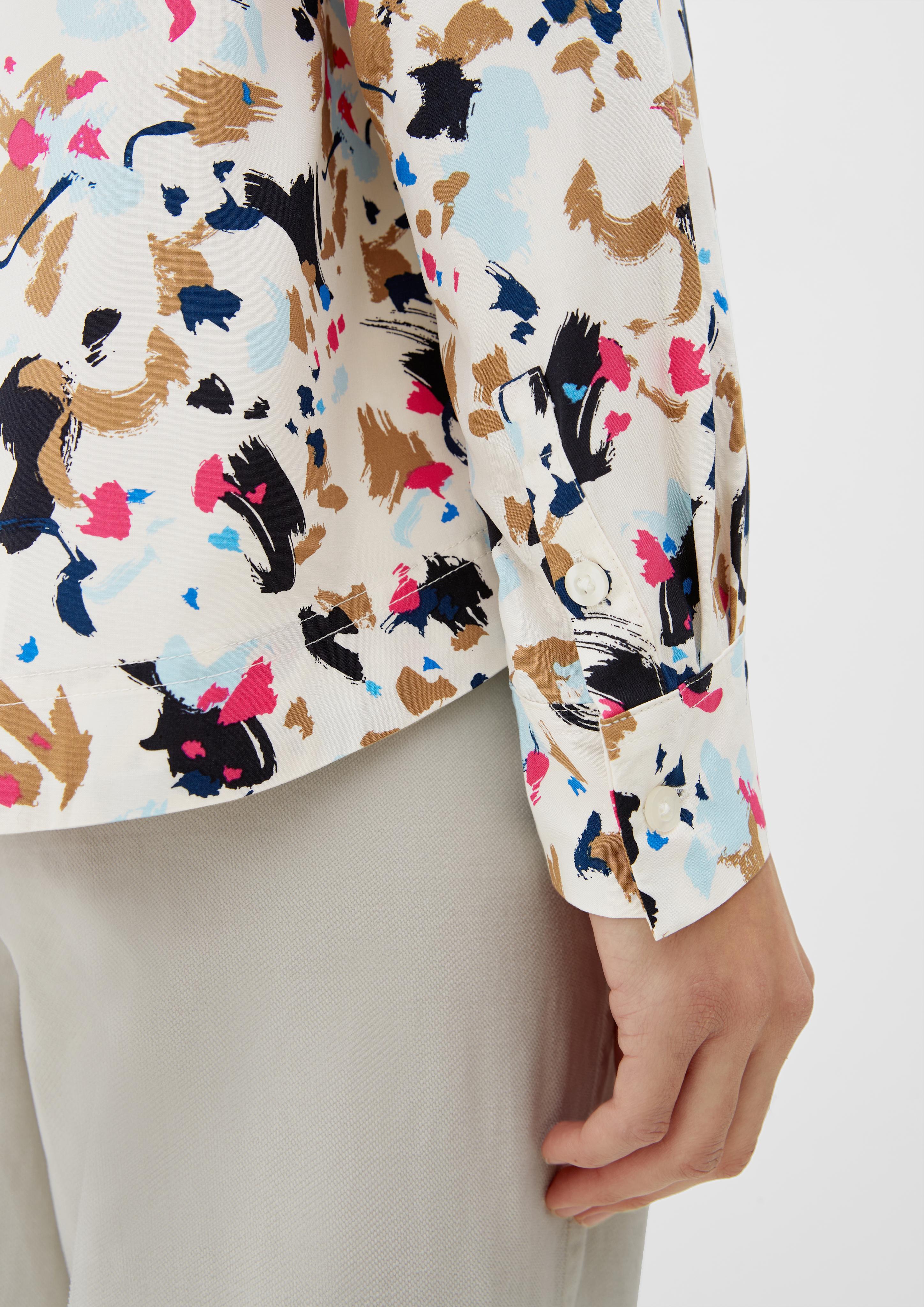Viskosebluse mit Allover-Print  2124882-02A0