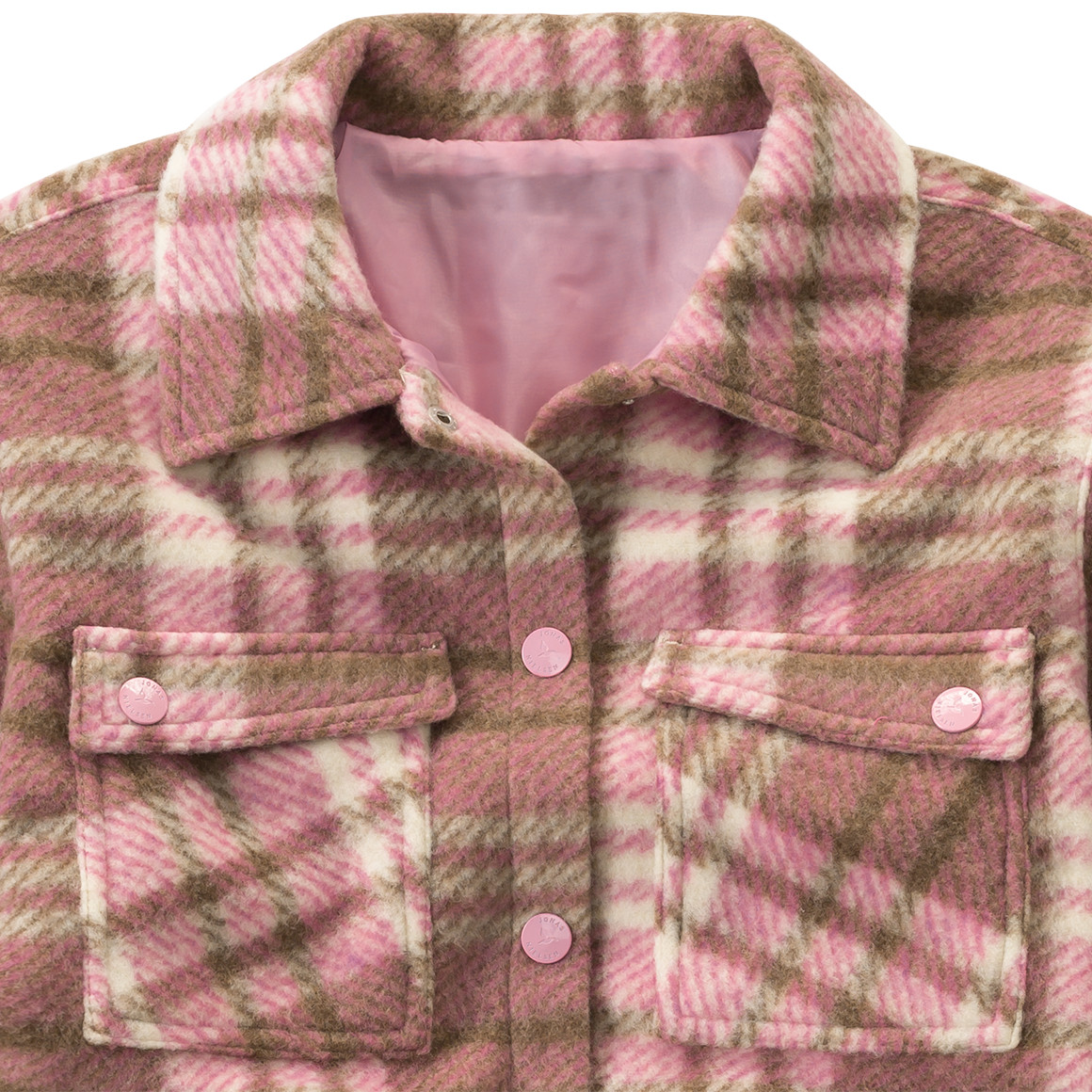 Mädchen Hemdjacke im Karo-Look