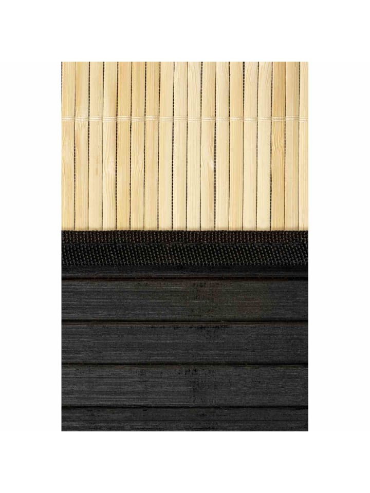WohnDirect Wäschekorb mit Deckel BAMBOO in Schwarz günstig kaufen