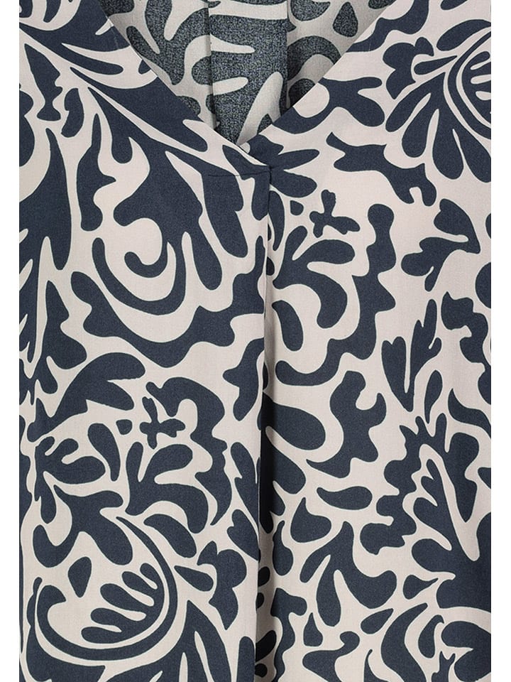 Sublevel Bluse in Dunkelblau/ Weiß günstig kaufen