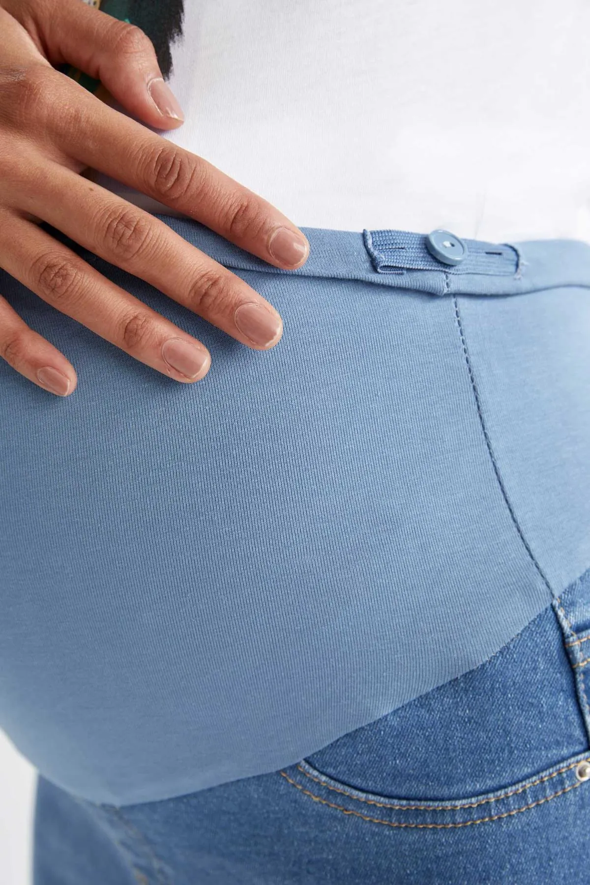 DeFacto  Zerrissene, detaillierte Boyfriend-Umstandshose mit hoher Taille und Standard-Umstandshose