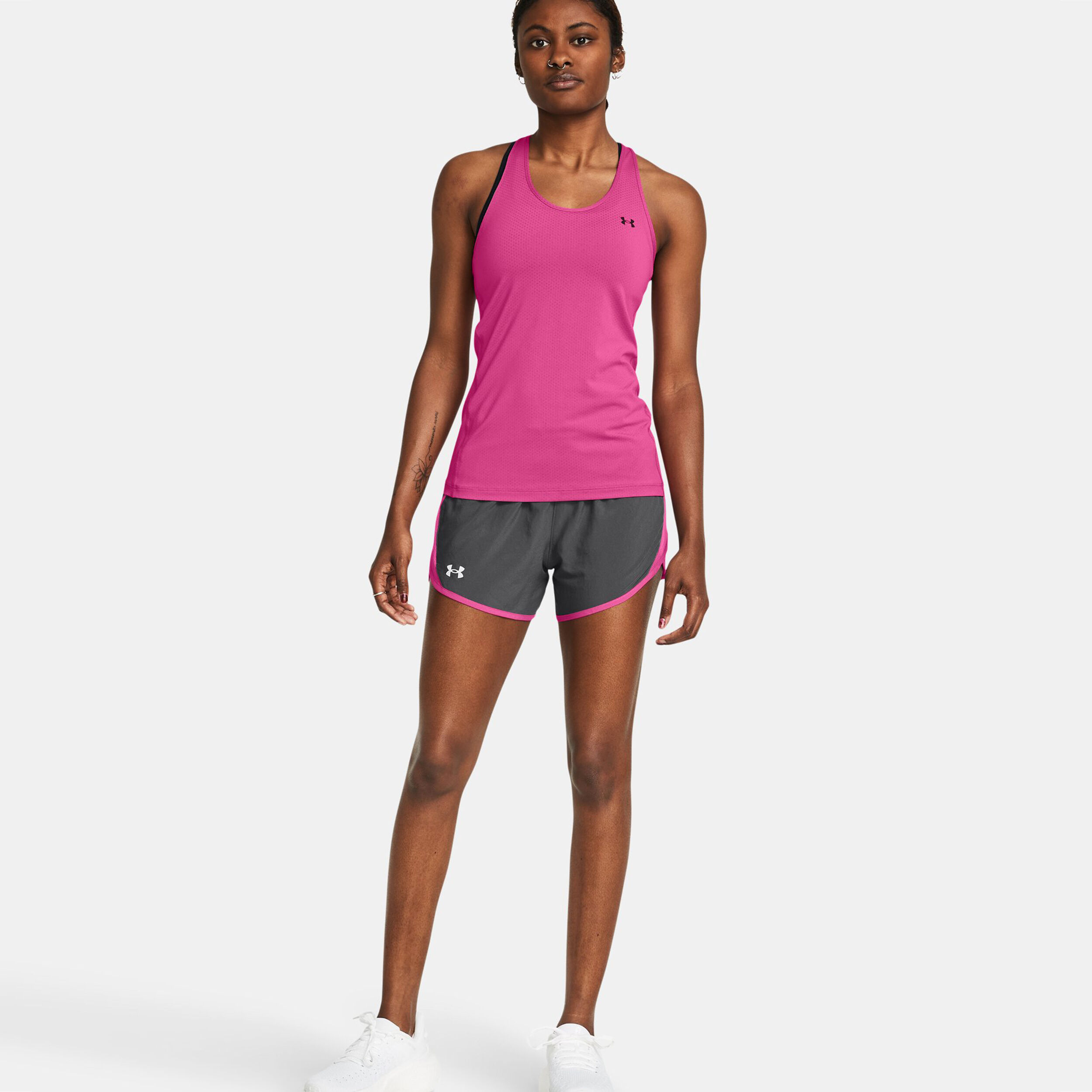 Fly By Shorts Damen - Grau, Pink