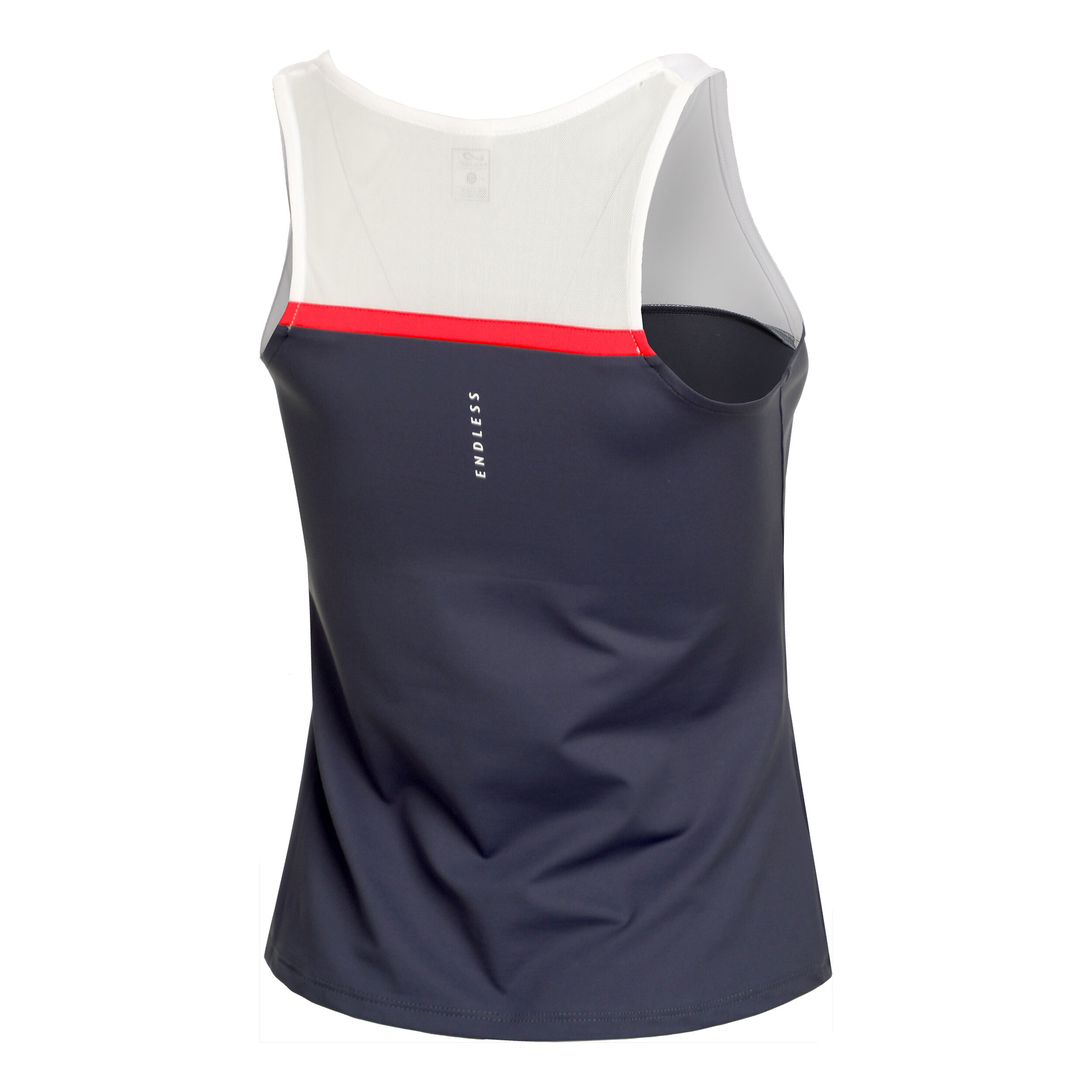 Lace Tank-Top Damen - Dunkelblau, Weiß