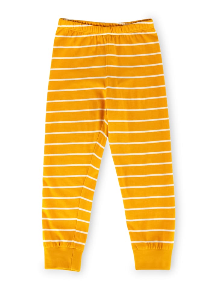 Sigikid Pyjama, kurzarm Kinder Schlafanzug in grau/gelb günstig kaufen