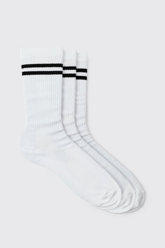 3er-Pack Sport-Socken mit Streifen
