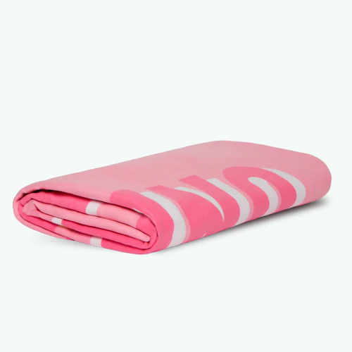 Punta Coco - Pink rectangular microfiber towel