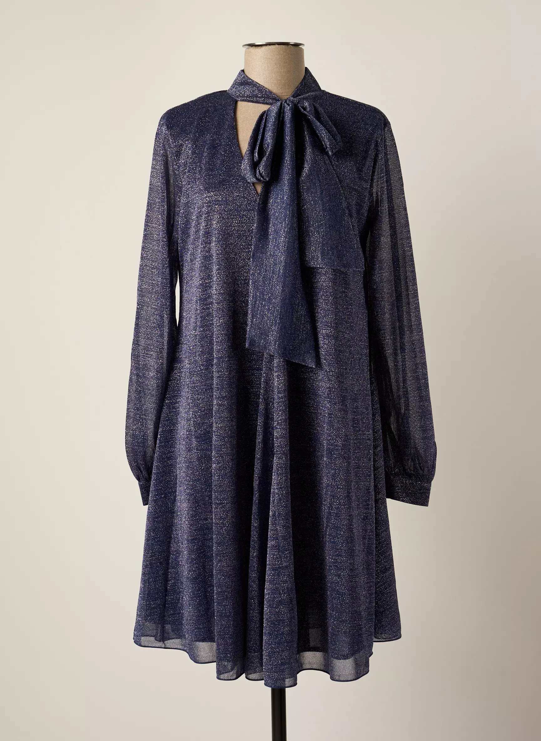 Max   Co Robes Courtes Femme couleur bleu