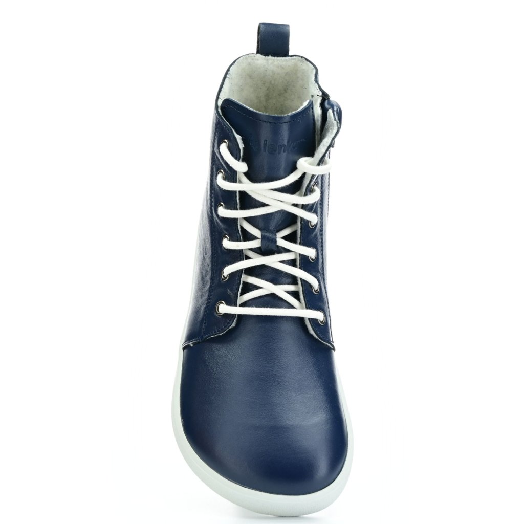 Be Lenka Atlas Navy blaue Winterbarfußschuhe