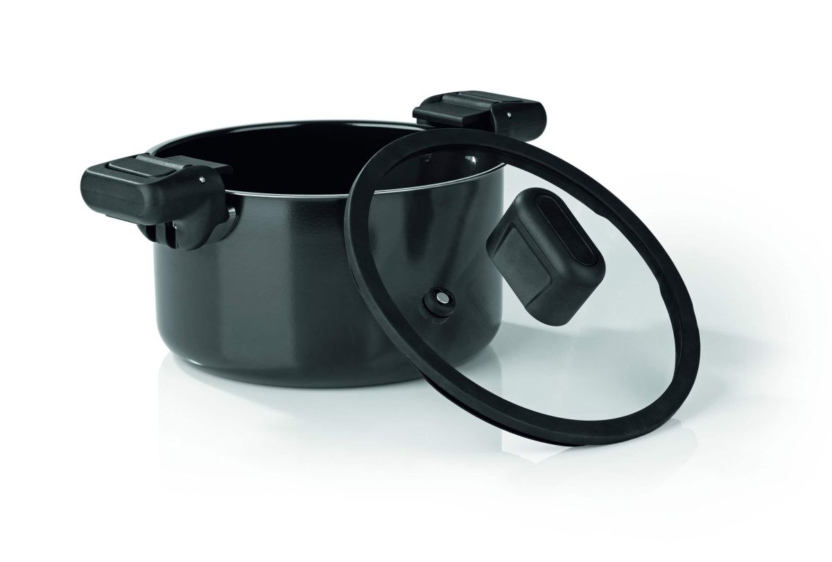 Energiespartopf 5,8L N8WERK Aluminium schwarz