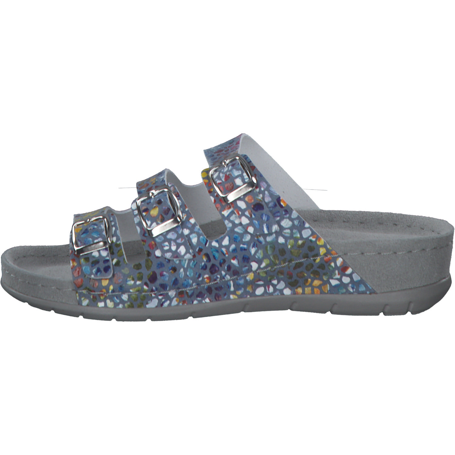 Rohde 5851, Hausschuhe & Pantoffeln, Damen, blau - muster