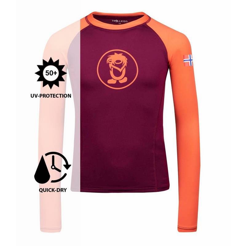 Trollkids Kvalvika Longshirt Kinder