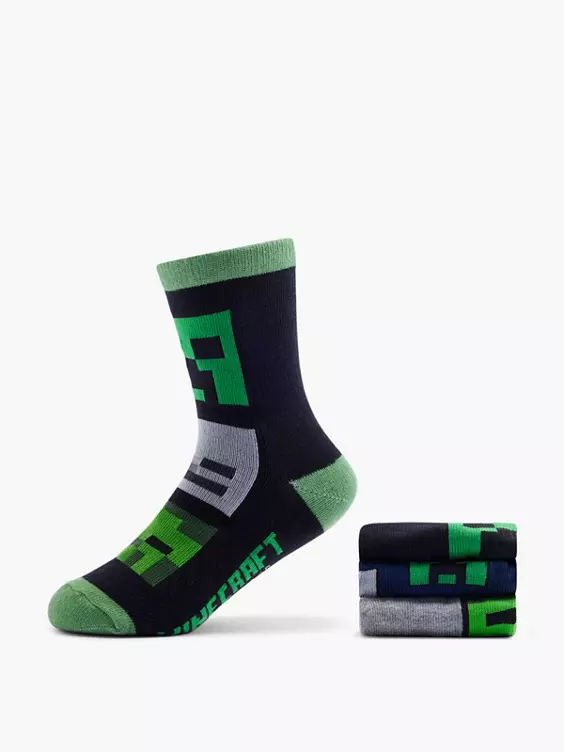 Minecraft 3er Pack Socken