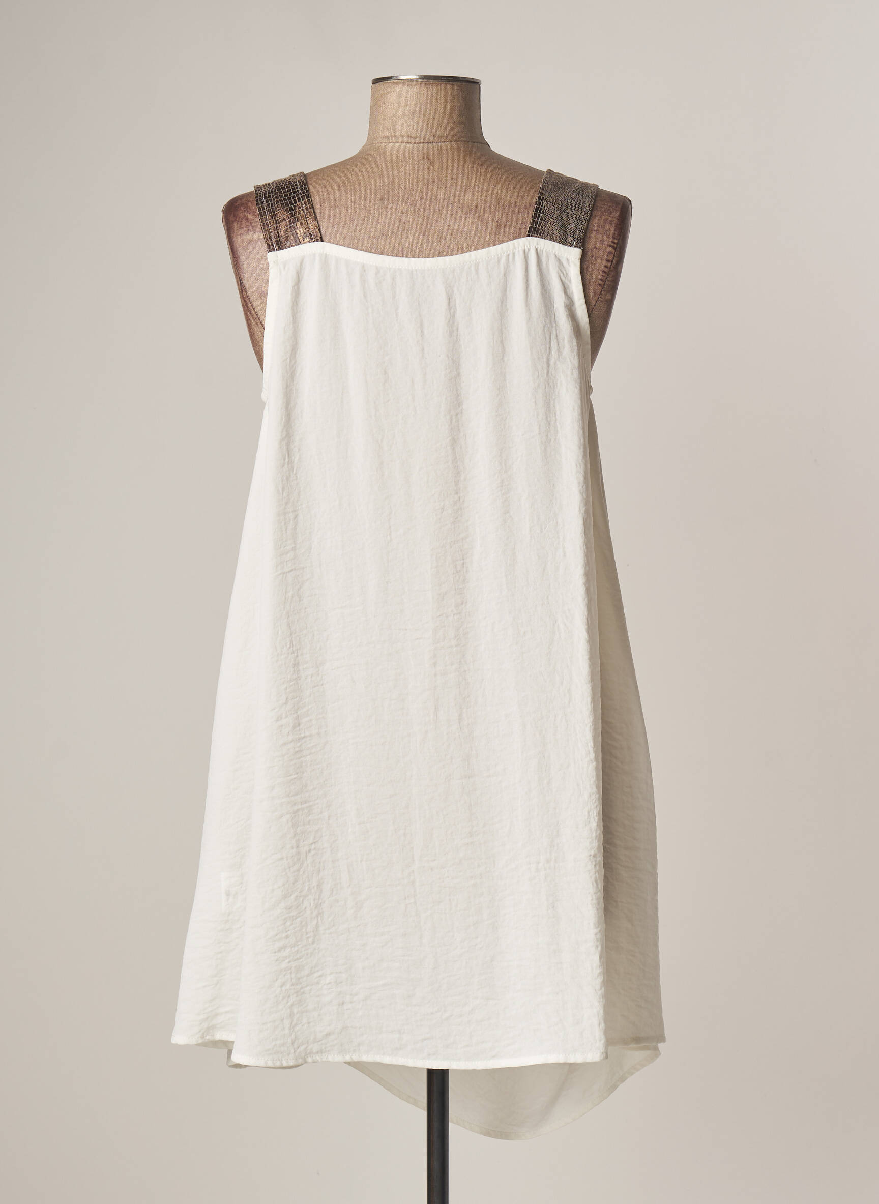 Lauren Vidal Tuniquemanchelongue Femme couleur blanc