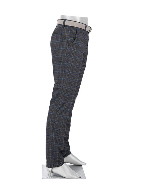 Alberto Golf, Golfhose Rookie, Regular Fit, Jersey, graublau-braun kariert