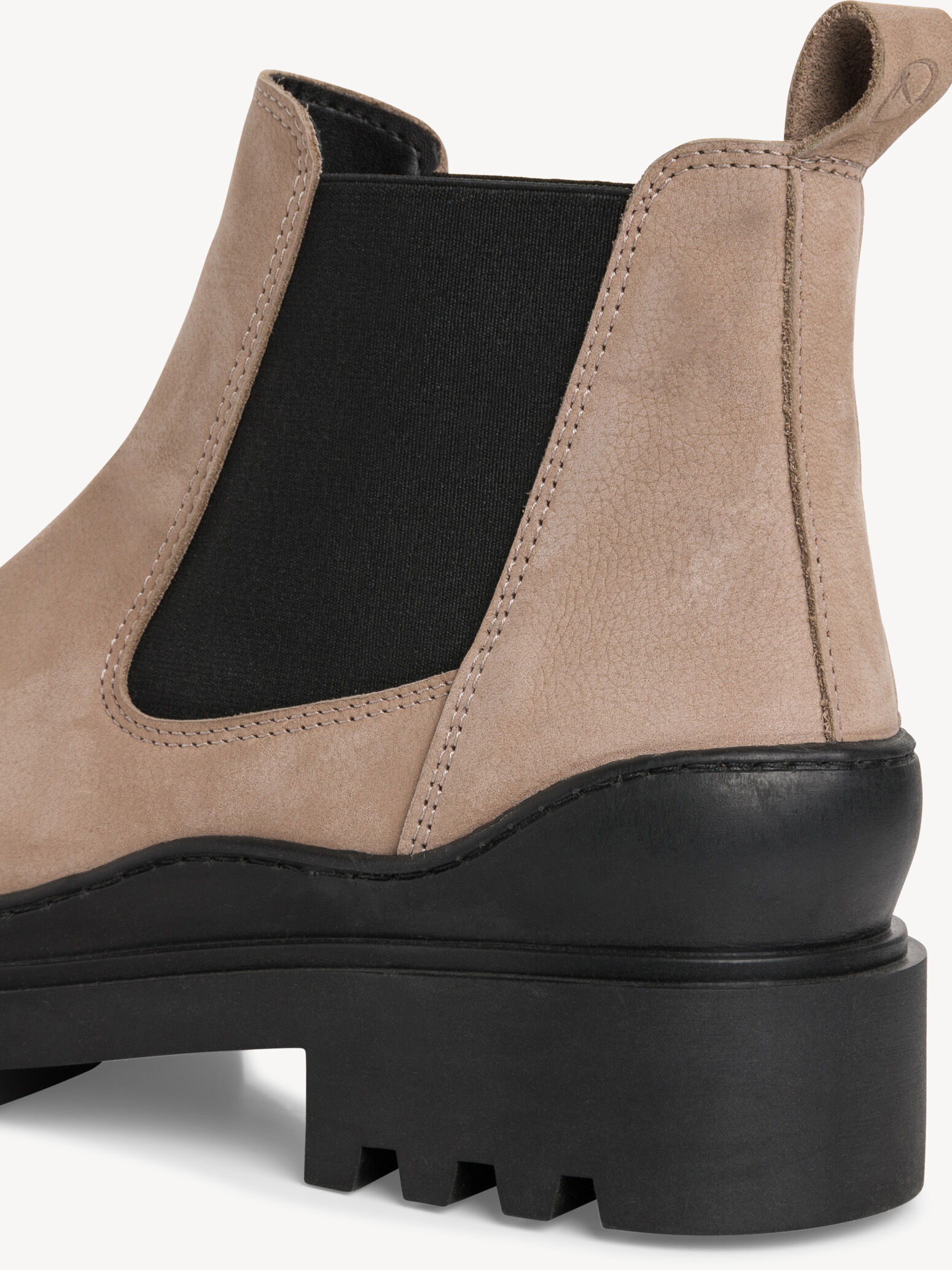 Bottine Chelsea en cuir - marron