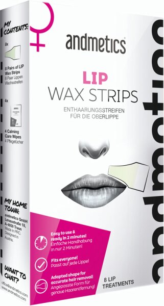 Andmetics Lip Wax Strips Enthaarungsstreifen