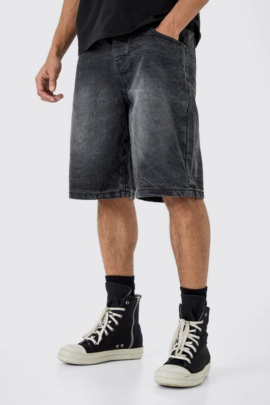 Schwarze Denim Jorts