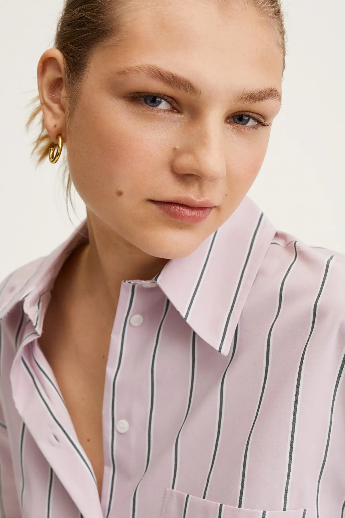 MANGO  Hemd - Rosa - Regular Fit