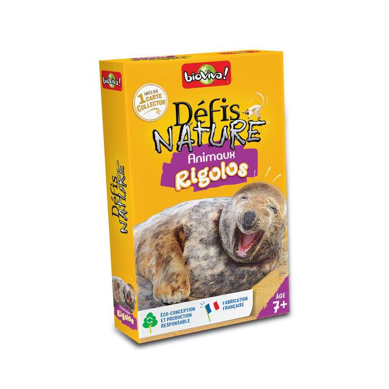 Jeu de cartes Défis Nature Animaux rigolos Bioviva