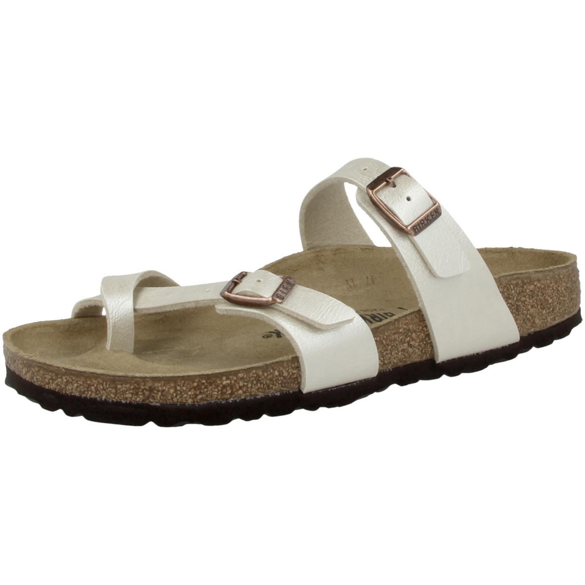 Birkenstock Mayari Birko-Flor schmal Pantolette weiss