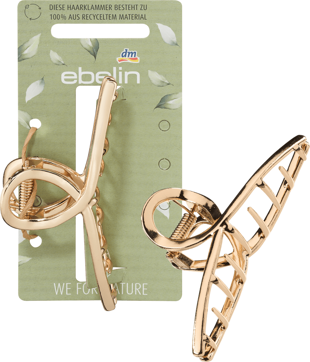 Haarklammer Gold-Optik aus recyceltem Metall, 1 St