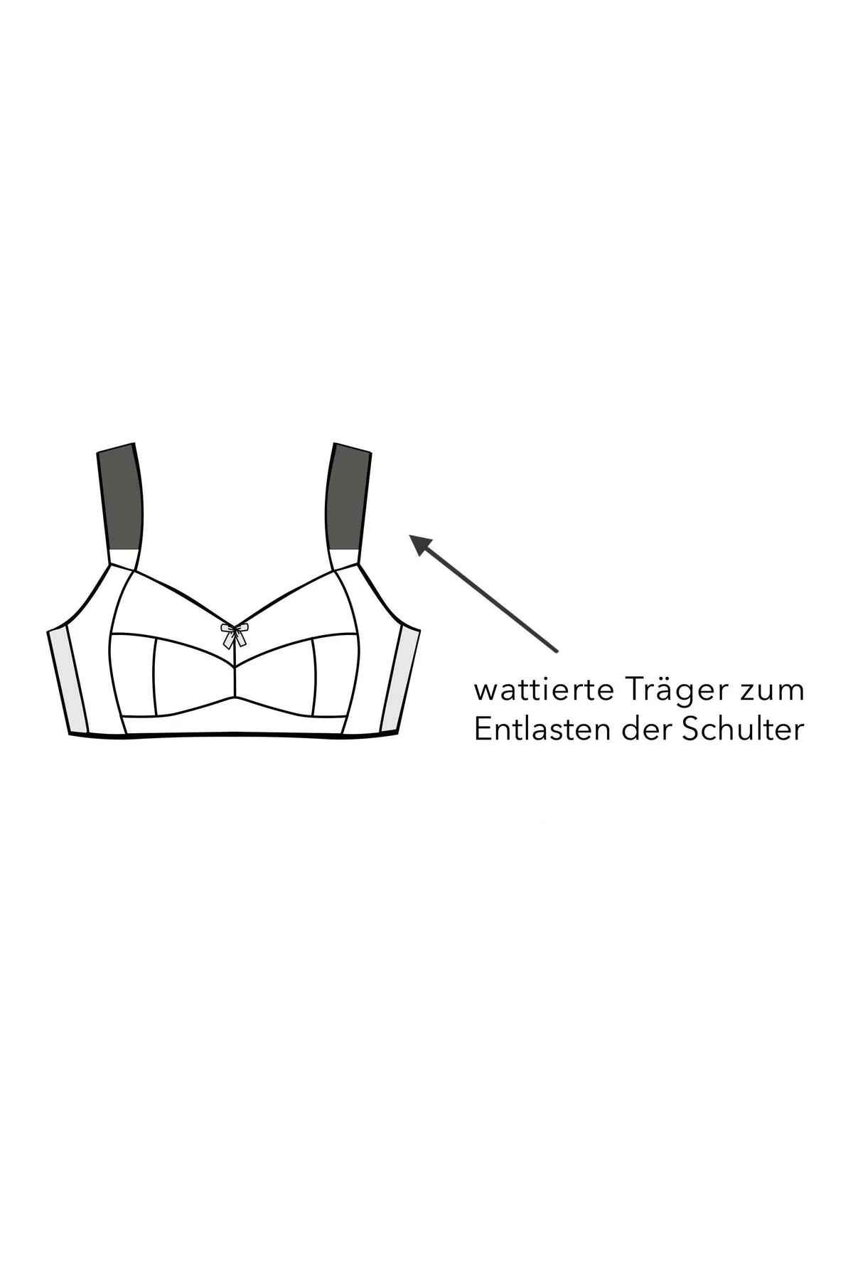 Sheego  Große Größen BH ohne Bügel mit leicht transparenter Spitze