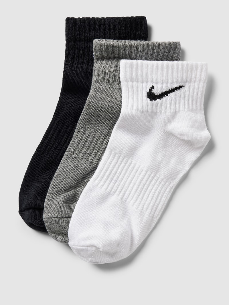 Socken mit Logo-Detail Modell 'EVERYDAY LIGHTWEIGHT' im 3er-Pack in weiß