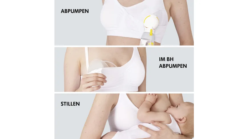 Medela 3-in-1 Hands-free Bra weiß, Gr. M weiß