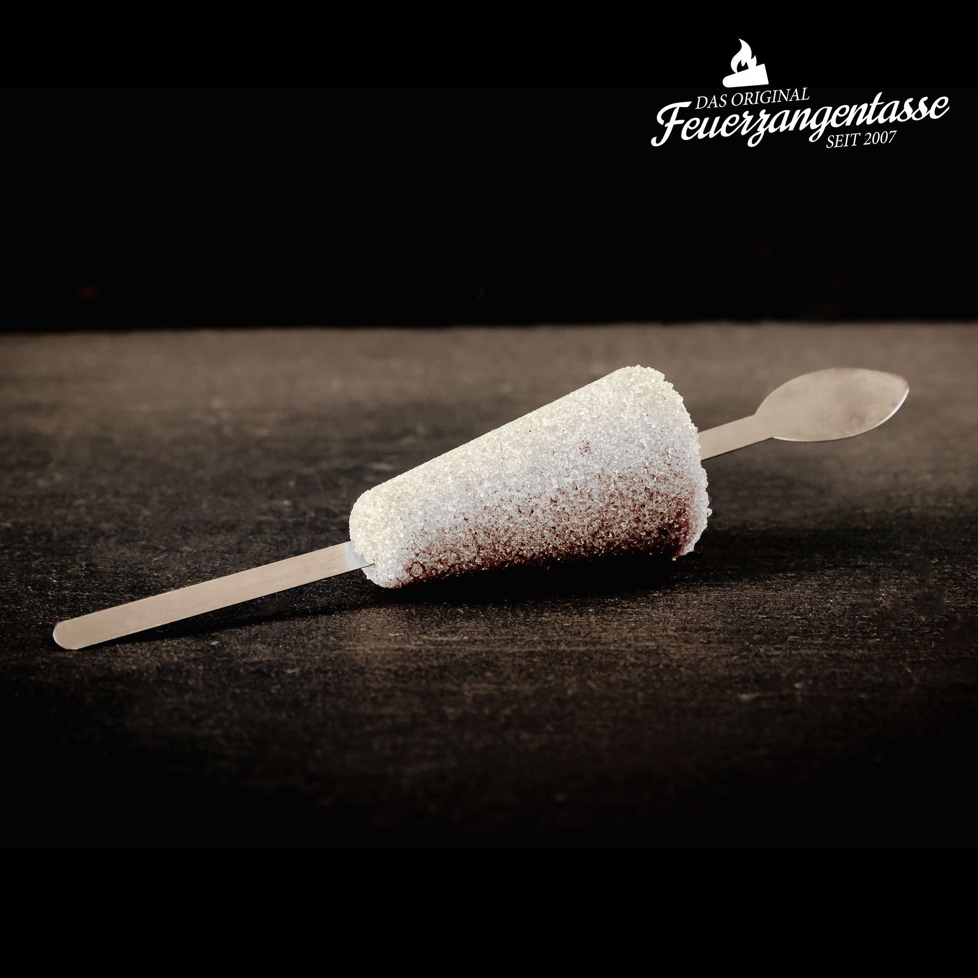 Feuerzangentasse Bowle-Set Feuerzangentasse Zuckerhut-Sticks, 12 Stück (12x Zuckerhut-Stick), Mini-Zucker-Hut mit Einweg-Feuerzange (aus Edelstahl)