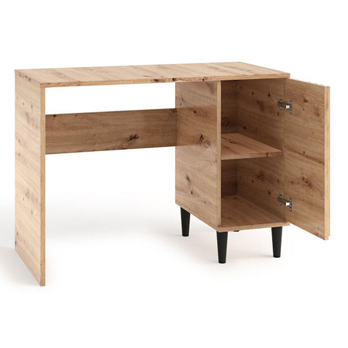 Schreibtisch Bürotisch Livia 100x50x74,5cm Artisan Eiche schwarz