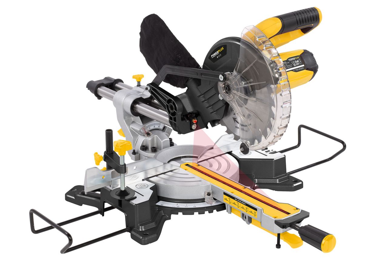VARO Powerplus Gehrungs-, Tischkreissäge  Telescopic 1600W - 210MM inkl. Sägeblatt