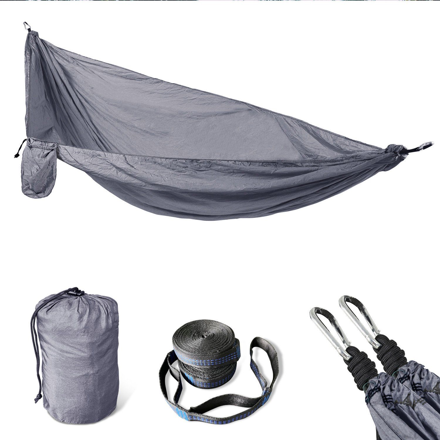 SVITA Hängematte SVITA Outdoor Hängematte, aus Fallschirmnylon