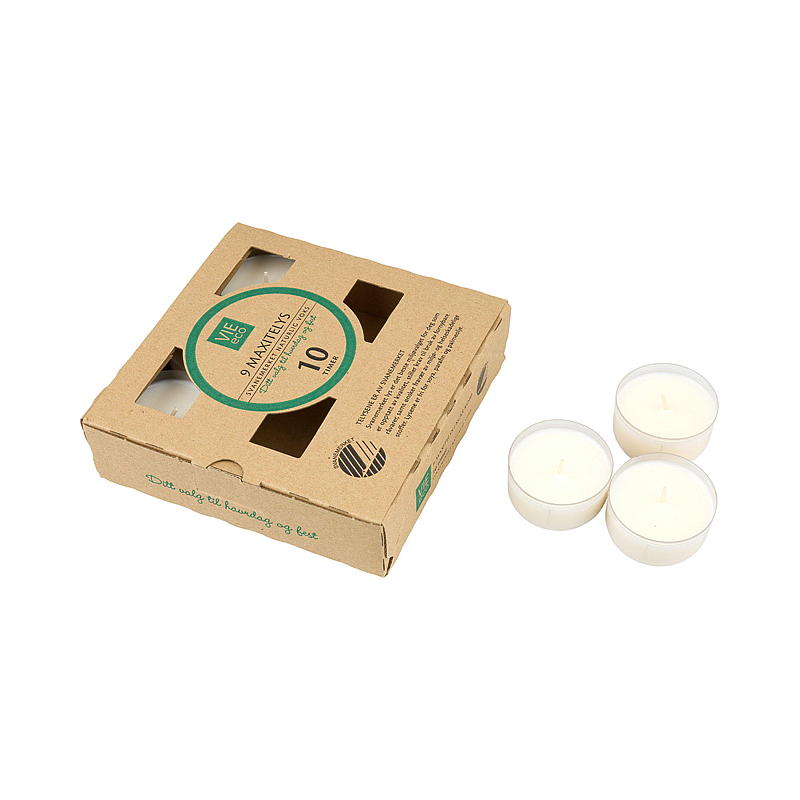 Vie Eco Maxitelys 9-pk 10 timer svanemerket Vie Eco
