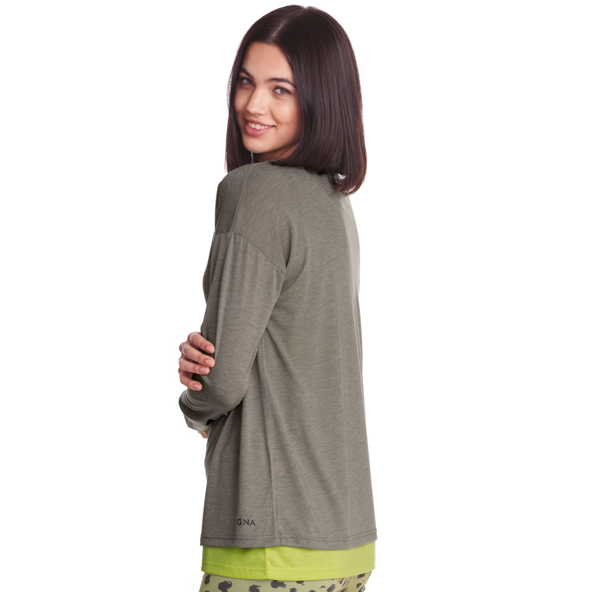 Damen Yoga-Langarmshirt und Top im Set